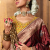 Precious Maroon Pure Viscose Dola Silk Saree With Susurrous Blouse Piece