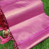 Petrichor Pink Kanjivaram Silk Saree With Seraglio Blouse Piece