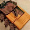 Ravishing Mustard Kanjivaram Silk Saree With Majesty Blouse Piece