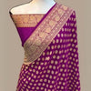 Hypnotic Purple Soft Banarasi Silk Saree With Fancifull Blouse Piece