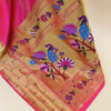 Admirable Dark Pink Paithani Silk Saree With Lissome Blouse Piece