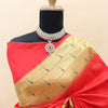 Desultory Red Paithani Silk Saree With Smashing Blouse Piece