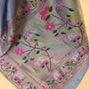 Elegant Grey Paithani Silk Saree With Flattering Blouse Piece