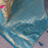 Unique Beige Digital Printed Soft Silk Saree With Appealing Blouse Piece