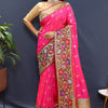 Splendiferous Dark Pink Paithani Silk Saree With Mellifluous Blouse Piece