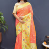 Quintessential Peach Paithani Silk Saree With Radiant Blouse Piece