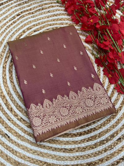 Enigmatic Pink Soft Banarasi Silk Saree With Amazing Blouse Piece
