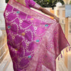 Felicitous Lavender Soft Banarasi Silk Saree With Susurrous Blouse Piece