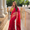 Radiant Dark Pink Soft Banarasi Silk Saree With Beautiful Blouse Piece