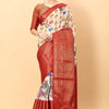 Dissemble Beige Kalamkari Printed Saree With Sempiternal Blouse Piece