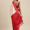 Captivating Off White Kalamkari Printed Saree With Blissful Blouse Piece