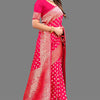 Sumptuous Dark Pink Soft Banarasi Silk Saree With Lassitude Blouse Piece