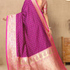 Adorable Purple Soft Banarasi Silk Saree With Hypnotic Blouse Piece