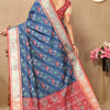 Scrumptious Blue Soft Banarasi Silk Saree With Engaging Blouse Piece