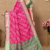 Delectable Dark Pink Soft Banarasi Silk Saree With Nemesis Blouse Piece