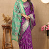 Felicitous Purple Soft Banarasi Silk Saree With Fantabulous Blouse Piece