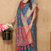 Supernal Blue Soft Banarasi Silk Saree With Amiable Blouse Piece