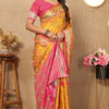 Posh Yellow Soft Banarasi Silk Saree With Ineffable Blouse Piece