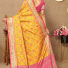 Posh Yellow Soft Banarasi Silk Saree With Ineffable Blouse Piece