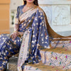 Engrossing Blue Soft Banarasi Silk Saree With Desiring Blouse Piece