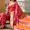 Proficient Pink Soft Banarasi Silk Saree With Beguiling Blouse Piece