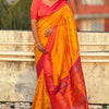 Intricate Yellow Paithani Silk Saree With Phenomenal Blouse Piece