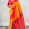 Intricate Yellow Paithani Silk Saree With Phenomenal Blouse Piece