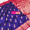Innovative Royal Blue Soft Banarasi Silk Saree With Arresting Blouse Piece