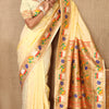 Wonderful Beige Paithani Silk Saree With Classy Blouse Piece