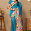 Beleaguer Friozi Paithani Silk Saree With Cynosure Blouse Piece