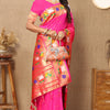 Elision Magenta Paithani Silk Saree With Lissome Blouse Piece