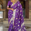 Epiphany Purple Soft Banarasi Silk Saree With Wonderful Blouse Piece