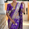 Epiphany Purple Soft Banarasi Silk Saree With Wonderful Blouse Piece