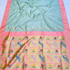 Posh Sky Paithani Silk Saree With Ravishing Blouse Piece