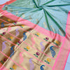 Posh Sky Paithani Silk Saree With Ravishing Blouse Piece