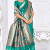 Surpassing Rama Paithani Silk Saree With Breathtaking Blouse Piece