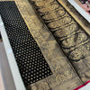 Redolent Black Soft Banarasi Silk Saree With Susurrous Blouse