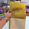 Effervescent Yellow Soft Tissue Silk Saree With Petrichor Blouse Piece