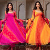 Bandhani Print Anarkali Kurta Set with Dupatta – 2 Color Options