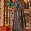 Staring Rama Kanjivaram Silk Saree With Divine Blouse Piece