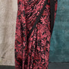 Attractive Maroon Digital Printed Crape Silk Saree With Elegant Blouse Piece