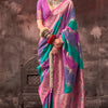 Outstanding Multicolor Soft Banarasi Silk Saree With Engrossing Blouse Piece