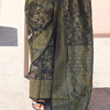 Hypnotic Black Kanjivaram Silk Saree With Majesty Blouse Piece