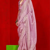 Chatoyant Pink Soft Banarasi Tissue Silk Saree With Opulent Blouse Piece