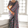 Incomparable Firozi Digital Printed Satin Silk Saree With Pulsating Blouse Piece