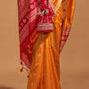 Ravishing Orange Soft Banarasi Silk Saree With Prettiest Blouse Piece