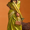 Amiable Green Soft Banarasi Silk Saree With Rhapsodic Blouse Piece