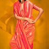 Allure Orange Soft Banarasi Silk Saree With Vibrant Blouse Piece