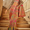 Pleasant Grey Pashmina Saree With Inspiring Blouse Piece