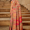 Traditional Dark Beige Pashmina Saree With Dalliance Blouse Piece